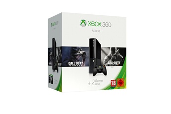 Console Xbox 360 500Go + Call Of Duty: Ghosts + Call Of Duty: Black Ops 2 (Version Complète À Télécharger)