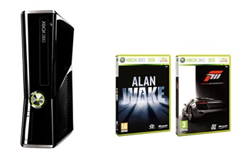 Console Xbox 360 250 Go Microsoft + Alan Wake & Forza Motorsport 3 À Télécharger