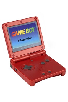 GAMEBOY ADVANCE SP ROUGE FLAMME