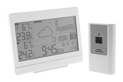 Station météo GENERIQUE Jadpes thermomètre extérieur intérieur, accueil  thermomètre, lcd numérique thermomètre intérieur extérieur horloge compteur  de température