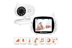 Babyphone vidéo sans fil, écran 3.2 pouces, caméra de sécurité à Vision  nocturne, interphone, surveillance de la température, Babysitter et nounou
