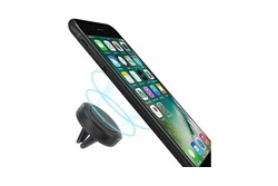 Support Téléphone Voiture Magnétique - Rotation 360° - Aimanté - Compatible  avec iPhone/Samsung/Huawei/XIAOMI - Repliable