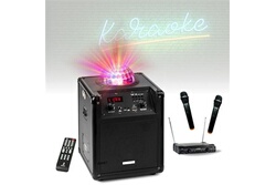 Pack Enceinte Karaoke sans fil USB/Bluetooth BOOST-KUBELED-BK - 3