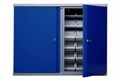 Kupper - Etabli 1 porte et 6 tiroirs L:1,2 m - Bleu marine 12247