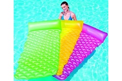 Bouée gonflable fauteuil allongé pour piscine et mer avec 1 rustine -  Totalcadeau
