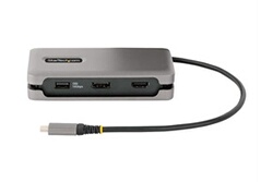 StarTech.com Adaptateur multiport USB C, USB-C vers vidéo HDMI 4K, 100W PD  Pass-Through, Hub USB 3.0 5Gbps (1xType-C/1xA), Mini Dock USB-C, Dock de  voyage USB-C, Station d'accueil portable pour Ordinateur Portable sur