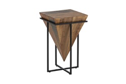 GADDI - Table de Repas 160cm Effet Bambou Tressé Pieds Métal Noir
