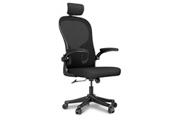 Dripex Chaise de bureau ergonomique à dossier haut, chaise en maille pour  ordinateur avec soutien lombaire