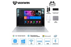 PC portable Wuxian 11,6 PC Portable 8 Go + 256 Go SSD, Tablette et ordinateur  portable 2-en-1, Windows 11, écran tactile + rotation à 360° Bureautique