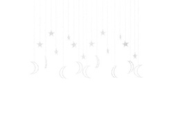 vidaXL Guirlande lumineuse étoile et lune avec télécommande 345