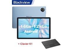 Blackview Tab 16 Tablette Tactile 11 pouces FHD+ 14Go+256Go-SD 1To 13MP+8MP  7680mAh Android 12 Dual SIM,Face ID Bleu Avec Clavier K1
