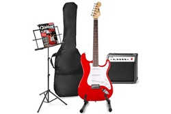Guitare électro-acoustique GENERIQUE MAX ShowKit guitare électrique  acoustique avec support de guitare et repose-pieds - Bois