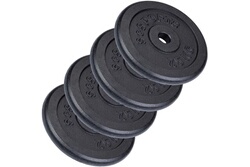ScSPORTS® Lot d'Haltères Poids Musculation Gym 104 kg Chrome Fonte
