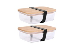 Conservation des aliments Cook Concept Lunch box en verre 20x15x7cm