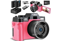 Appareil photo compact NBD Appareil photo numérique 4k caméra vidéo  caméscope 27mp vlogging caméra avec objectif grand angle 16x zoom numérique  écran 3.0 appareil photo compact