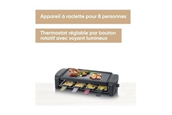 SEVERIN Raclette Gril 4 personnes compacte, facile a ranger, idéal