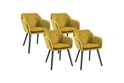 Chaise coquillage chaise design pieds métal dorés effilés velours