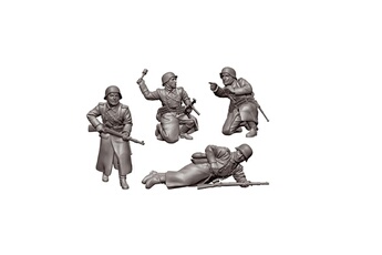 Maquette Zvezda Figurines historiques 2ème guerre mondiale : fantassins allds tenue hivernale