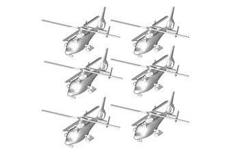 Maquette Trumpeter Maquettes hélicoptères : set de 6 hélicoptères wz-9c chinois