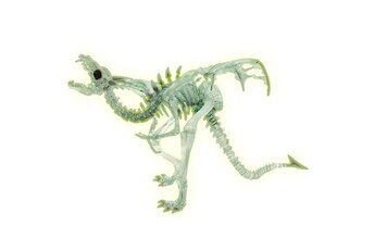 Figurine pour enfant Plastoy Figurine Dragon squelette translucide et phosphorescent