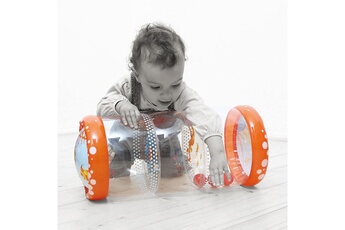Tapis pour enfant Ludi Rouleau gonflable : baby roller corail