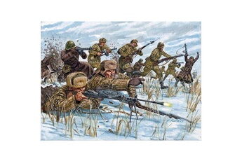 Maquette ITALERI Figurines 2ème guerre mondiale : infanterie russe tenue hivernale