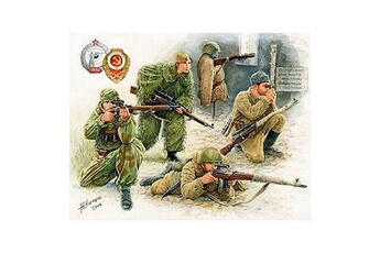Maquette Zvezda Figurines 2ème guerre mondiale : tireurs d'élite soviétiques