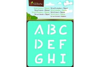Autre jeux éducatifs et électroniques Avenue Mandarine Pochoirs Set de 6 pochoirs : Alphabet