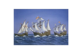 Maquette Heller Maquettes bateaux : Caravelles de Christophe Colomb : Kit 3 maquettes avec accessoires