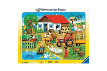 Puzzle Ravensburger Encastrement 15 pièces : Qui va avec quoi ?
