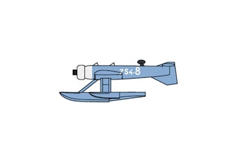 Maquette Trumpeter Maquette avion : set de 12 hydravions français mb-411