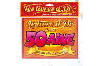 Article et décoration de fête Sud Livre d'Or Anniversaire - Livre d'or anniversaire 50aine - Livre d'or anniversaire 50aine