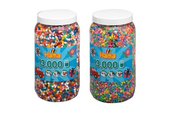 Autres jeux créatifs Hama Hama tw10377647 - set de deux pots de perles à repasser (env. 26000)