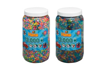 Autres jeux créatifs Hama Hama TW10377684 Set de deux pots de perles à repasser (env. 26000)