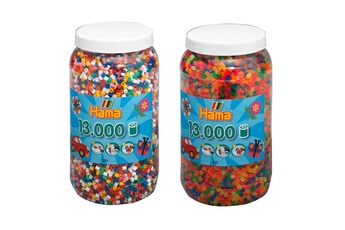 Autres jeux créatifs Hama Hama tw10377666 - set de deux pots de perles à repasser (env. 26000)