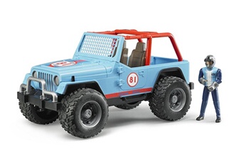Autre circuits et véhicules Bruder Jeep cross country racer bleue + conducteur - bruder 2541