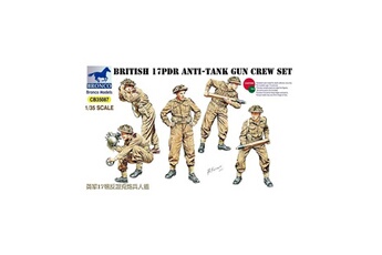 Maquette Bronco Models Figurines : set artilleurs britanniques 17pdr anti-char