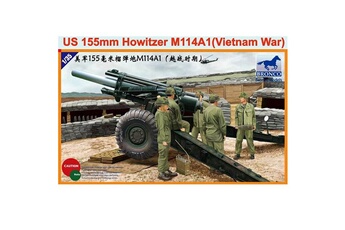 Maquette Bronco Models Maquette canon : us 155mm howitzer m114a1 (vietnam war)