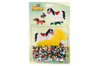 Autres jeux créatifs Hama Kit de perles thématique hama midi : les chevaux