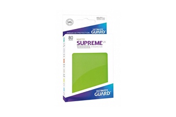 Carte à collectionner Ultimate Guard Ultimate guard - 80 pochettes supreme ux sleeves taille standard vert clair mat