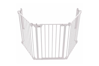 Barrière de sécurité bébé Noma Barrière de sécurité à 3 panneaux modular métal blanc 94054