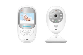 Babyphone Wewoo Babyphone vidéo babycam blanc 2.4 pouces lcd 2.4ghz caméra de surveillance sans fil bébé moniteur avec 8-ir led night vision, talk bidirectionnel