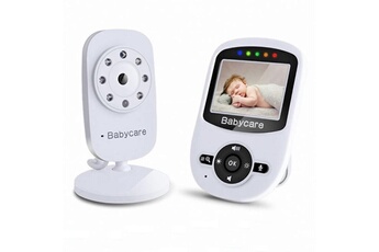 Babyphone Wewoo Babyphone vidéo babycam blanc 2,4 pouces lcd 2.4ghz surveillance sans fil caméra bébé moniteur avec 8-ir led night vision, talk bidirectionnel