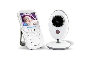 Babyphone Wewoo Babyphone vidéo babycam blanc 2,4 pouces lcd 2.4ghz surveillance sans fil caméra bébé moniteur, soutien à deux voies talk back, vision nocturne