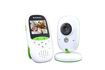Babyphone Wewoo Babyphone vidéo babycam blanc 2.4 pouces lcd 2.4ghz surveillance sans fil caméra bébé moniteur, soutien à deux voies talk back, vision nocturne
