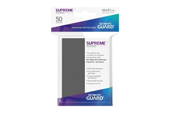 Carte à collectionner Ultimate Guard Ultimate guard - 50 pochettes supreme ux sleeves taille standard gris fonce