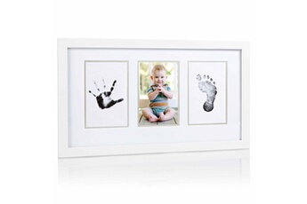Empreinte bébé PEARHEAD Cadre photo d'empreintes du bébé blanc