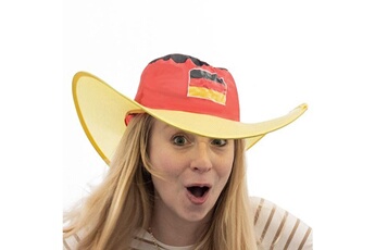 Article et décoration de fête Euroweb Chapeau pliable avec drapeau allemand - supporter