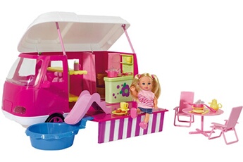 Poupée Simba Simba - camping car et mini poupée evi