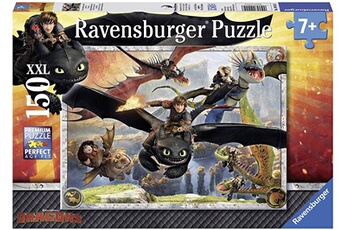 Puzzle Ravensburger Ravensburger - 100156 - puzzle enfant classique - dragons - 150 pièces xxl